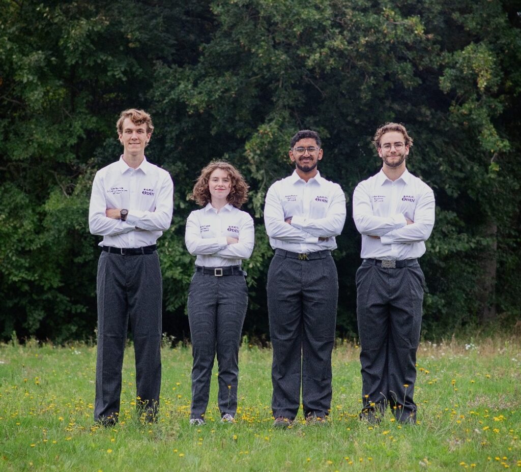 From left to right: Gido Marteijn, Emma Vignoli, Aryan Parkar, Julian Klaassen